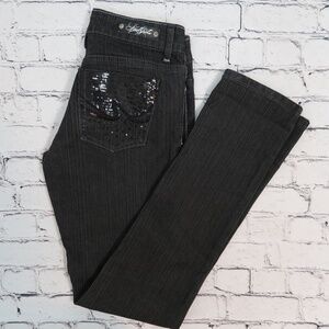 SouthPole Sequin Pockets Denim Women‎ jeans Skinny Juniors Size 5